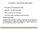 Bài giảng Quản trị bán hàng: Chương 2 - ĐH Kinh tế Quốc dân