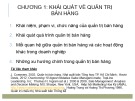 Bài giảng Quản trị bán hàng: Chương 1 - ĐH Kinh tế Quốc dân