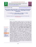 Role of organic NPK Nanofertilizers on morphological and phenological parameters of chilli (Capsicum annum L.) under different nutrient managements