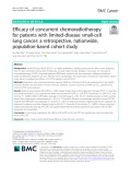 Efficacy of concurrent chemoradiotherapy for patients with limited-disease small-cell lung cancer: A retrospective, nationwide, population-based cohort study