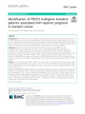 Identification of PIK3CA multigene mutation patterns associated with superior prognosis in stomach cancer