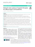 Network meta-analysis of targeted therapies for diffuse large B cell lymphoma