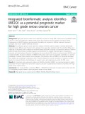 Integrated bioinformatic analysis identifies UBE2Q1 as a potential prognostic marker for high grade serous ovarian cancer