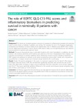 The role of EORTC QLQ-C15-PAL scores and inflammatory biomarkers in predicting survival in terminally ill patients with cancer