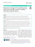 Prognostic nomogram for predicting longterm cancer-specific survival in patients with lung carcinoid tumors