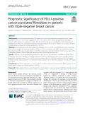 Prognostic significance of PD-L1-positive cancer-associated fibroblasts in patients with triple-negative breast cancer