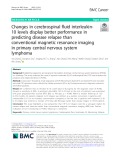 Changes in cerebrospinal fluid interleukin10 levels display better performance in predicting disease relapse than conventional magnetic resonance imaging in primary central nervous system lymphoma