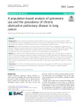A population-based analysis of spirometry use and the prevalence of chronic obstructive pulmonary disease in lung cancer