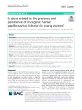 Is stress related to the presence and persistence of oncogenic human papillomavirus infection in young women