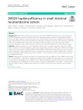 SMAD4 haploinsufficiency in small intestinal neuroendocrine tumors