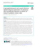 A geospatiotemporal and causal inference epidemiological exploration of substance and cannabinoid exposure as drivers of rising US pediatric cancer rates