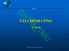 Bài giảng Tài chính công: Chương 1 - ĐH Thương Mại