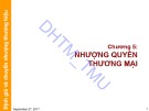 Bài giảng Định giá và chuyển nhượng thương hiệu - Chương 5: Nhượng quyền thương mại