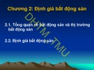 Bài giảng Định giá tài sản: Chương 2 - ĐH Thương Mại