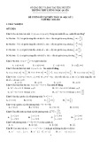 Đề cương ôn tập học kì 2 môn Toán lớp 10 năm 2020-2021 - Trường THPT Lương Ngọc Quyến