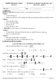 Đề cương ôn tập học kì 1 môn Toán lớp 11 năm 2020-2021 - Trường THPT Hai Bà Trưng