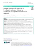 Dynamic changes of neutrophil-to-lymphocyte ratio and platelet-to-lymphocyte ratio predicts breast cancer prognosis