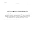Contemporary financial and integrated reporting: Individual research article review assignment on the article