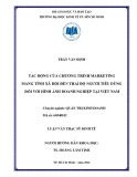 Luận văn Thạc sĩ Kinh tế: Tác động của chương trình marketing mang tính xã hội đến thái độ người tiêu dùng đối với hình ảnh doanh nghiệp tại Việt Nam