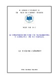 Luận văn Thạc sĩ Kinh tế: Giải pháp hoàn thiện hoạt động marketing tại Công ty cổ phần sơn Sonata