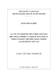 Luận văn Thạc sĩ Kinh tế: Các yếu tố ảnh hưởng đến ý định chấp nhận điện thoại Android và ý định sử dụng dịch vụ Mobile  Internet trên điện thoại Android tại thị trường Việt Nam