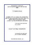 Luận văn Thạc sĩ Kinh tế: Nghiên cứu các nhân tố ảnh hưởng đến sự hài lòng đối với công việc của nhân viên Ngân hàng TMCP ACB tại Tp. HCM