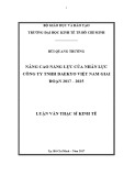 Luận văn Thạc sĩ Kinh tế: Nâng cao năng lực của nhân lực công ty TNHH Daekyo Việt Nam giai đoạn 2017-2025