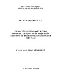 Luận văn Thạc sĩ Kinh tế: Tăng cường kiểm soát rủi ro trong  hoạt động xuất nhập khẩu tại Công ty TNHH ON Semiconductor  Việt Nam