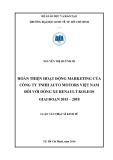 Luận văn Thạc sĩ Kinh tế: Hoàn thiện hoạt động marketing của công ty TNHH Auto Motors Việt Nam đối với dòng xe Renault Koleos giai đoạn 2015 – 2018