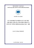 Luận văn Thạc sĩ Kinh tế: Các giải pháp tạo động lực làm việc cho nhân viên gia công phần mềm của DNTN DV Tường Minh giai đoạn 2015 – 2020