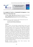 Leveraging the youth to a sustainable development: A case study on A2i innovation lab