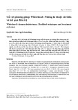 Cắt trĩ phương pháp Whitehead: Những kĩ thuật cải biên và kết quả điều trị