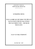 Luận văn Thạc sĩ Kinh tế: Nâng cao hiệu quả huy động vốn tiền gửi tại ngân hàng thương mại cổ phần Việt Nam Thịnh Vượng – Chi nhánh Thăng Long