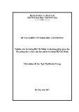 Đề tài nghiên cứu khoa học cấp trường: Nghiên cứu tư tưởng Hồ Chí Minh về phương pháp giáo dục cho giảng dạy và học tập học phần tư tưởng Hồ Chí Minh