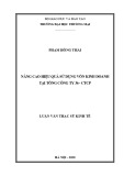 Luận văn Thạc sĩ Kinh tế: Nâng cao hiệu quả sử dụng vốn kinh doanh tại Tổng công ty 36 - CTCP