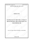 Tóm tắt Luận văn Thạc sĩ Quản lý đô thị và công trình: Giải pháp quản lý kiến trúc, cảnh quan khu di tích chùa Thầy, huyện Quốc Oai, thành phố Hà Nội