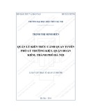 Tóm tắt Luận văn Thạc sĩ Quản lý đô thị và công trình: Quản lý kiến trúc cảnh quan tuyến phố Lý Thường Kiệt, quận Hoàn Kiếm, thành phố Hà Nội