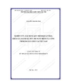 Tóm tắt Luận văn Thạc sĩ Kỹ thuật xây dựng công trình: Nghiên cứu, xây dựng quy trình quan trắc, khảo sát, đánh giá mức độ nguy hiểm của công trình do xây chen tại Việt Nam