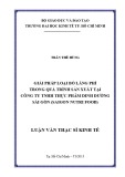 Luận văn Thạc sĩ Kinh tế: Giải pháp loại bỏ lãng phí trong quá trình sản xuất tại Công ty TNHH Dinh dưỡng Sài Gòn – Saigon NutriFood