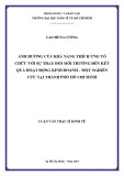 Luận văn Thạc sĩ Kinh tế: Ảnh hưởng của khả năng thích ứng tổ chức với sự thay đổi môi trường đến kết quả hoạt động kinh doanh – Một nghiên cứu tại thành phố Hồ Chí Minh