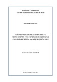 Luận văn Thạc sĩ Kinh tế: Giải pháp nâng cao chất lượng dịch vụ trong lĩnh vực cung cấp hóa chất giặt tẩy tại Công ty TNHH Thương mại và Dịch vụ Hưng Phát