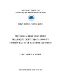 Luận văn Thạc sĩ Kinh tế: Một số giải pháp hoàn thiện hoạt động chiêu thị của Công ty cổ phần đầu tư Lê Bảo Minh tại Tp.HCM