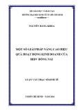 Luận văn Thạc sĩ Kinh tế: Một số giải pháp nâng cao hiệu quả hoạt động kinh doanh của BIDV Đồng Nai