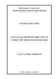 Luận văn Thạc sĩ Kinh tế: Nâng cao giá trị thương hiệu Công ty cổ phần viễn thông FPT
