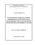 Gỉải pháp hoàn thiện hoạt động marketing tại ngân hàng TMCP Ngoại Thương Việt Nam Chi nhánh thành phố Hồ Chí Minh đến năm 2020