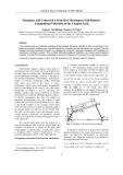Dynamics and control of a four-bar mechanism with relative longitudinal vibration of the coupler link