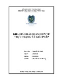 Luận văn Thạc sĩ Kinh tế: Khai báo hải quan điện tử - Thực trạng và giải pháp