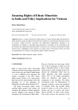 Ensuring rights of ethnic minorities in India and policy implications for Vietnam