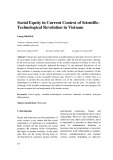 Social equity in current context of scientifictechnological revolution in Vietnam