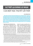 Sự trở lại đáng lo ngại của một học thuyết lỗi thời